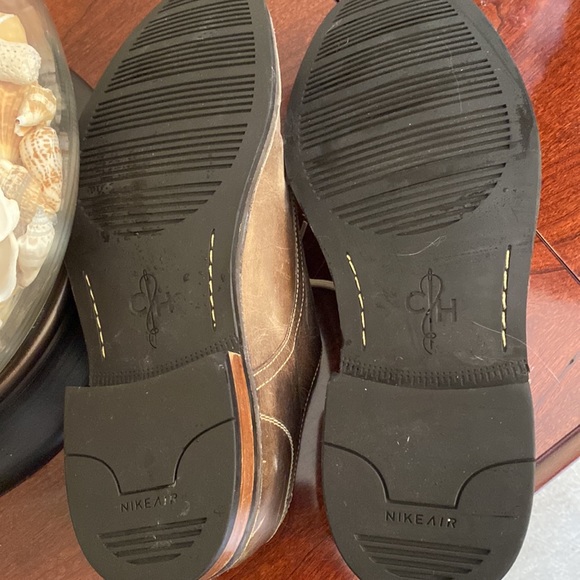 Coke Haan Nike Air Stratton Distressed Taupe Leather Shoes Size 10 - Picture 15 of 15